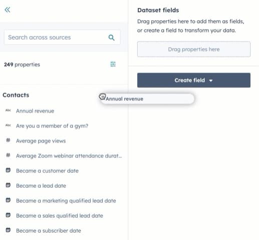 ajouter propriétés avec logiciel de dataset