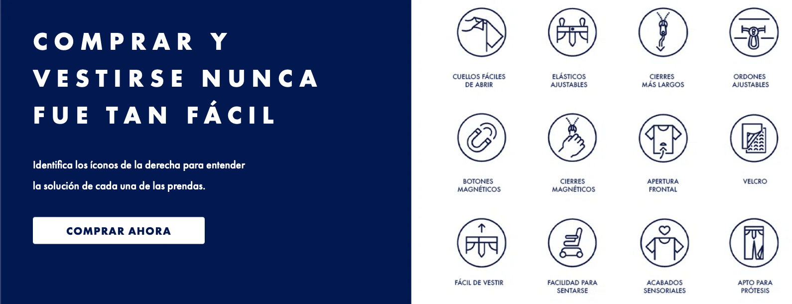 Recursos visuales para la descripción de producto en página en línea de Tommy Hilfiger