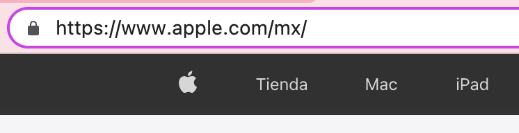 URL de sitio web de Apple