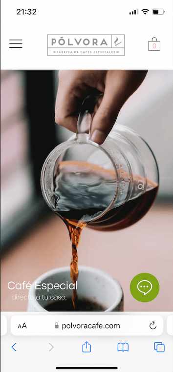 Pólvora como ejemplo de diseño web responsive