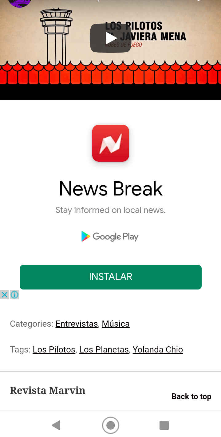 Ejemplo de banner mobile-friendly: añade llamadas a la acción