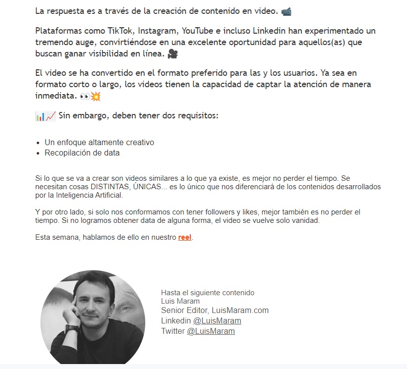 ejemplos de boletín informativo