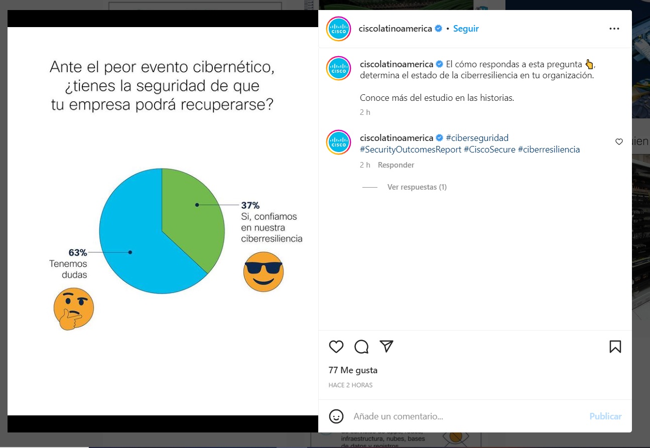 Ejemplos de publicidad B2B: Cisco