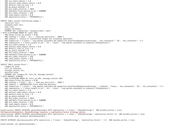 Ejemplo de sistema de gestión de bases de datos: Cassandra