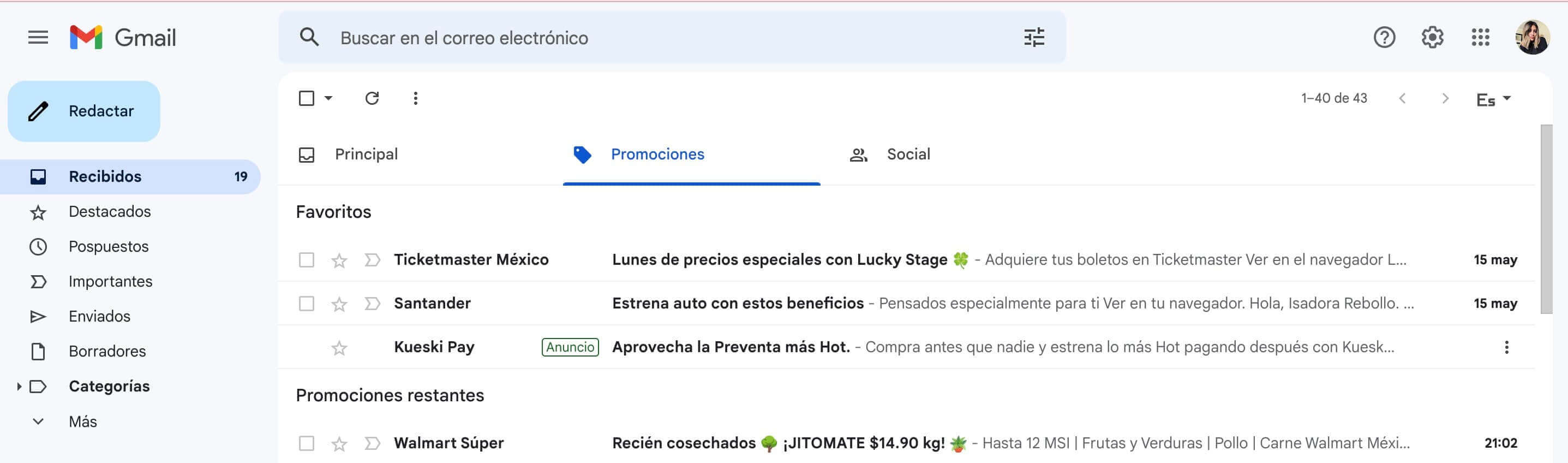 Ejemplo de single page application