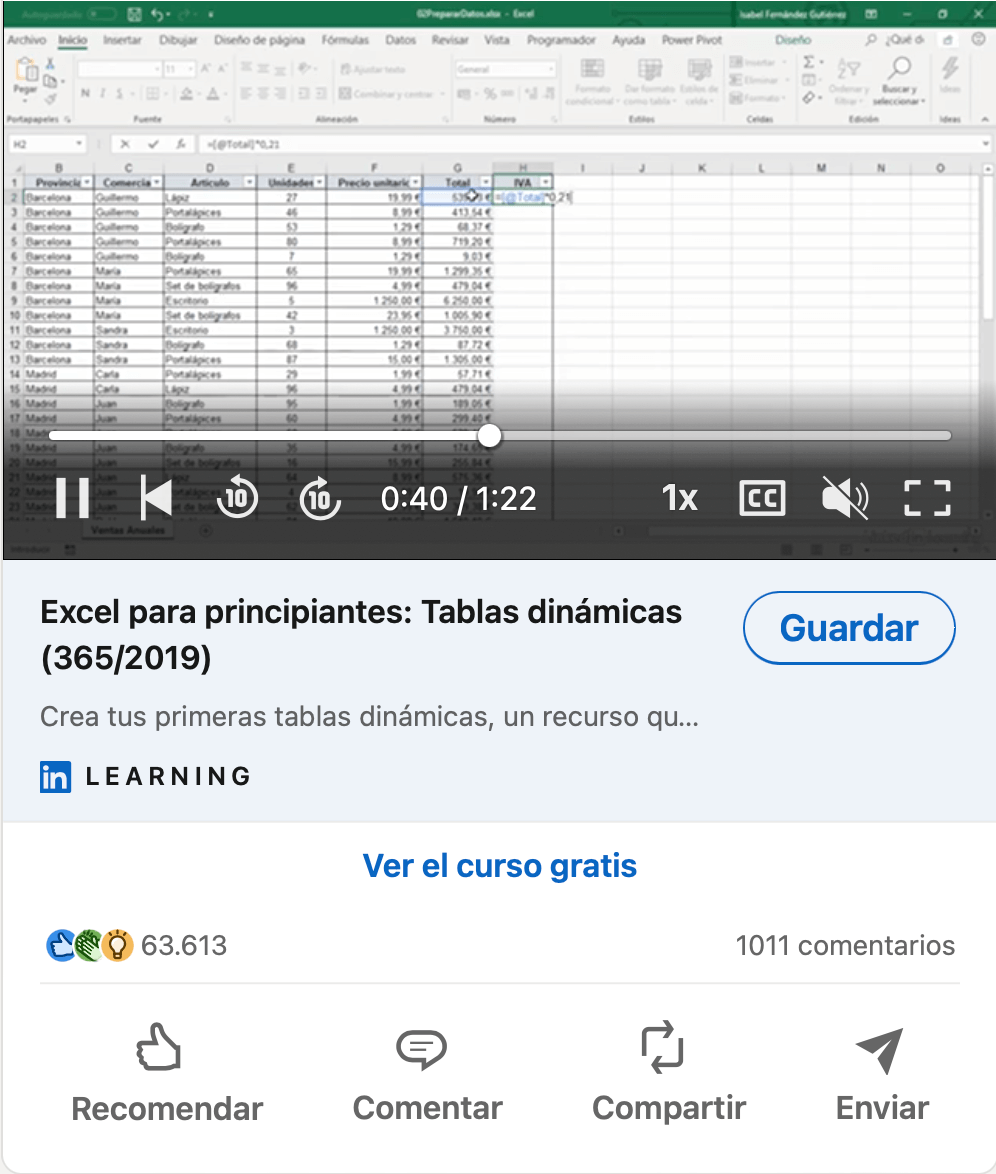 Ejemplo de video marketing en redes sociales: LinkedIn