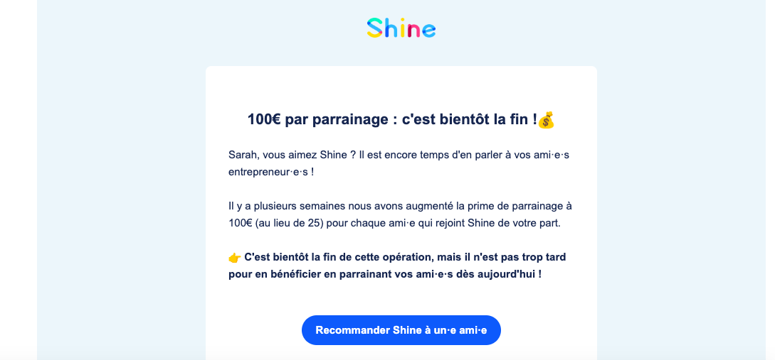 programme de parrainage client