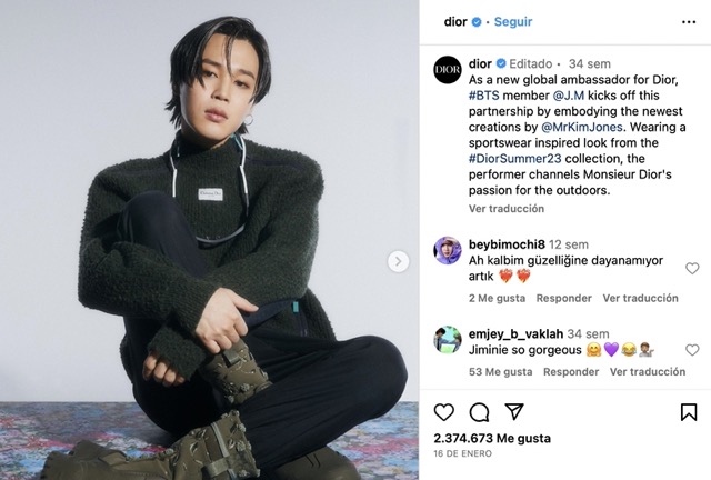 Ejemplo de embajadores de marca: Dior