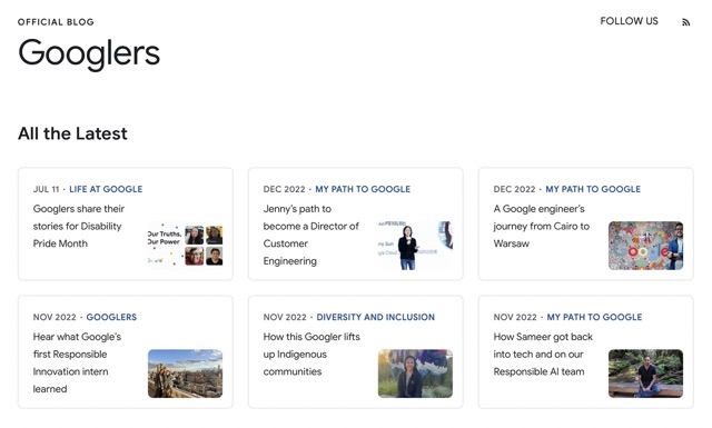 Ejemplo de embajadores de marca: Google