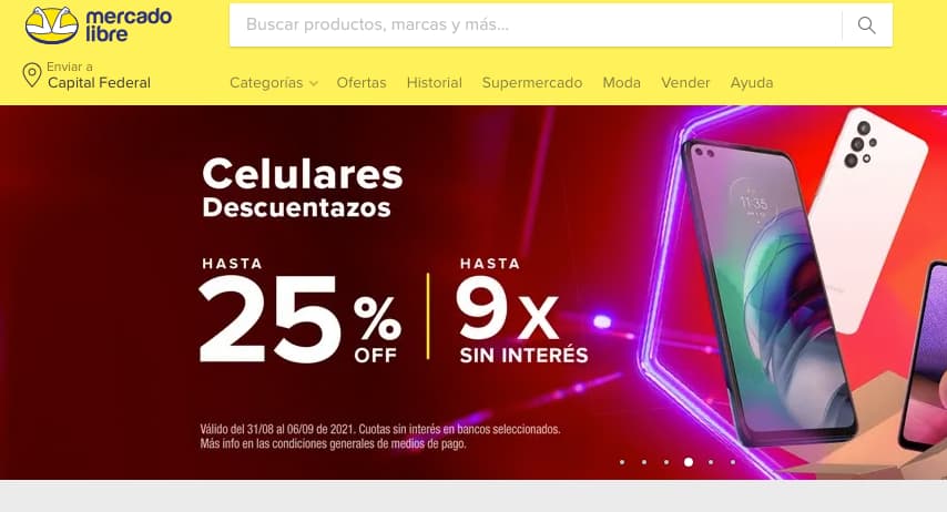 Ejemplos de empresas internacionales: Mercado Libre