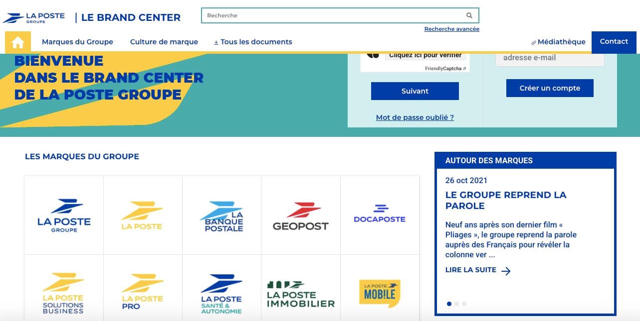 charte graphique la poste groupe