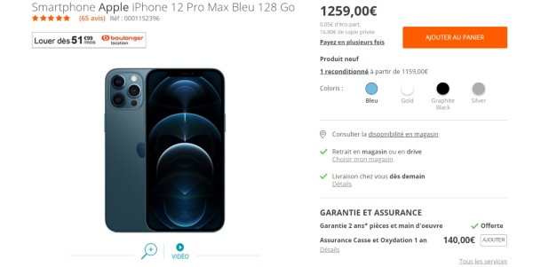 exemple disponibilité produit web