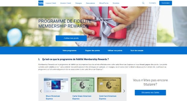 Programme de fidélisation american express