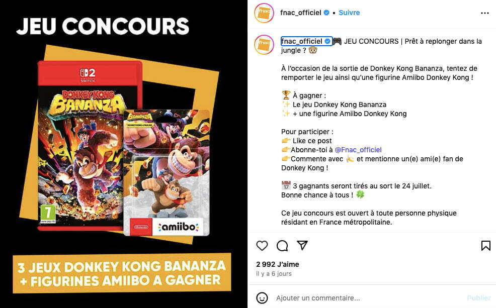 jeu concours fnac