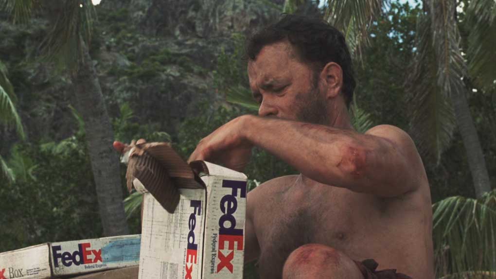 Placement de produit FedEx dans le film Seul au monde