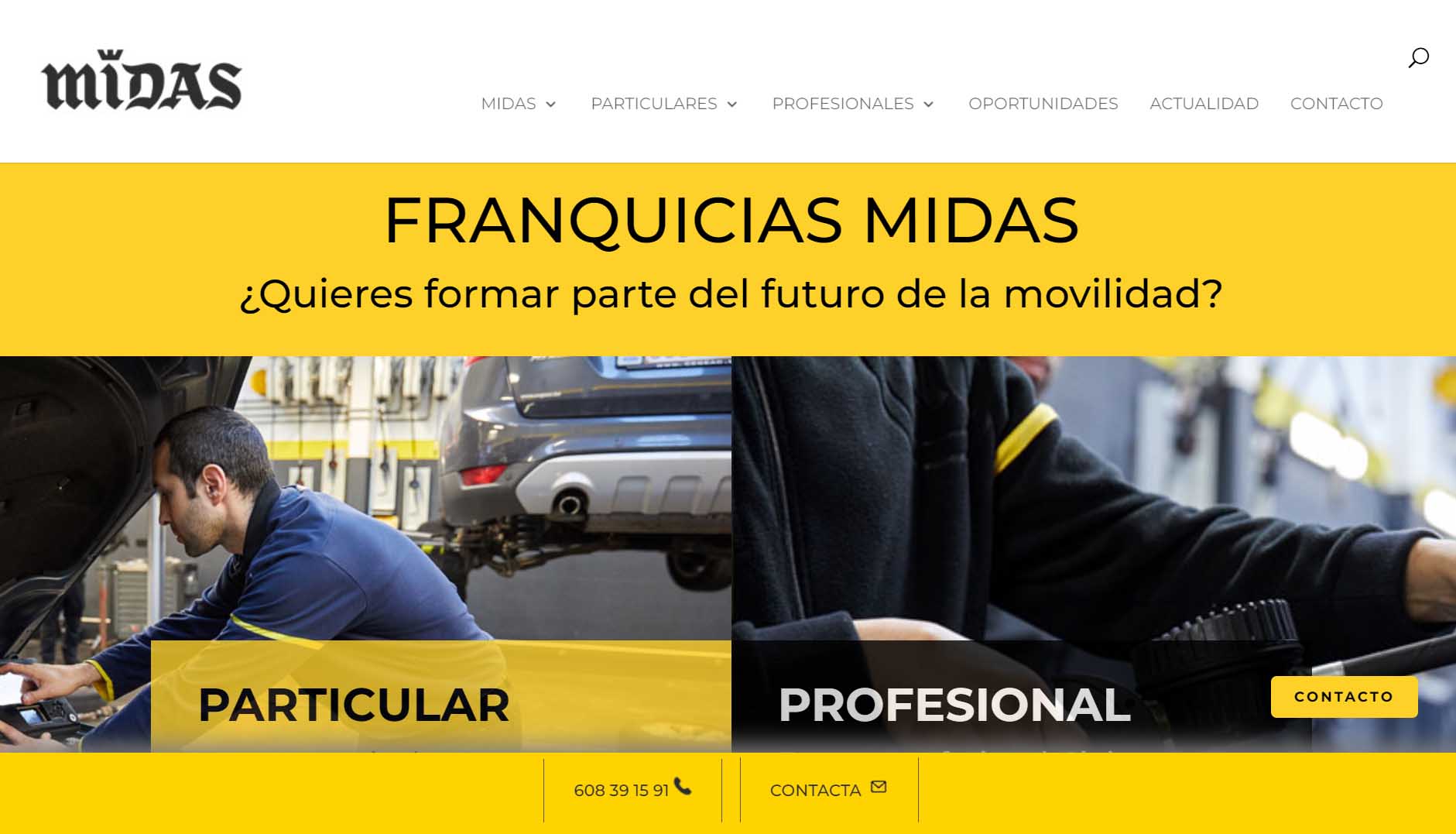 Ejemplos de franquicias más rentables en España: Midas