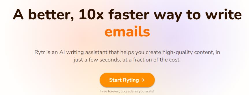 Generador de copy de Rytr