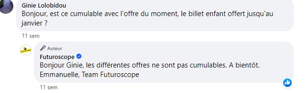 réseaux sociaux Futuroscope