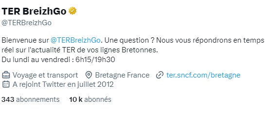gestion réseaux sociaux SNCF