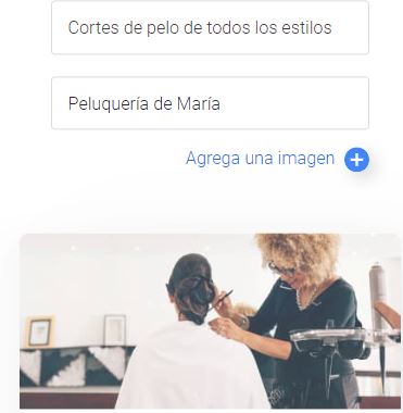 Mensaje en Google Ads
