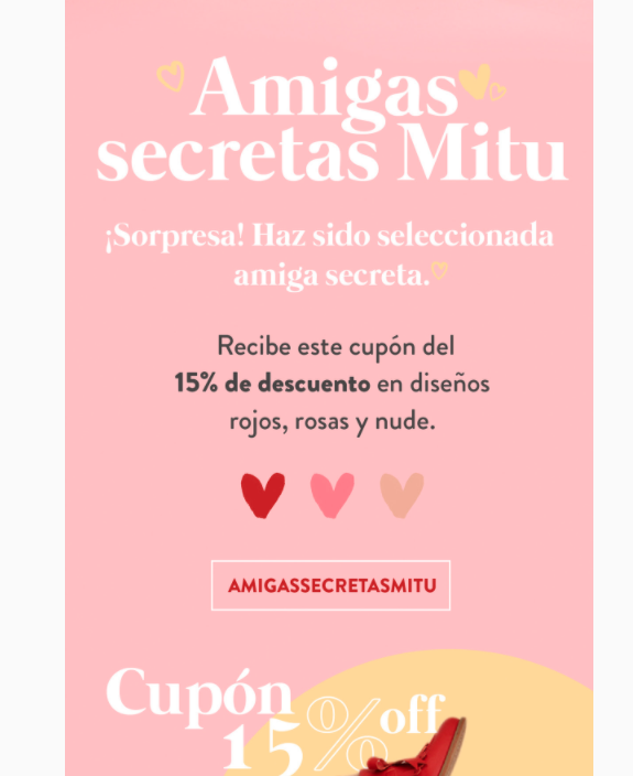 Ejemplo de forma original de decir gracias por tu compra de Mitu