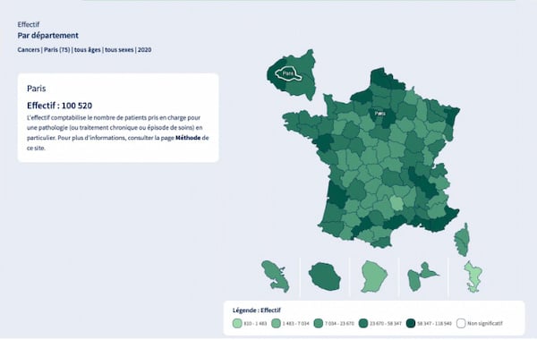 exemple heatmap données démographiques