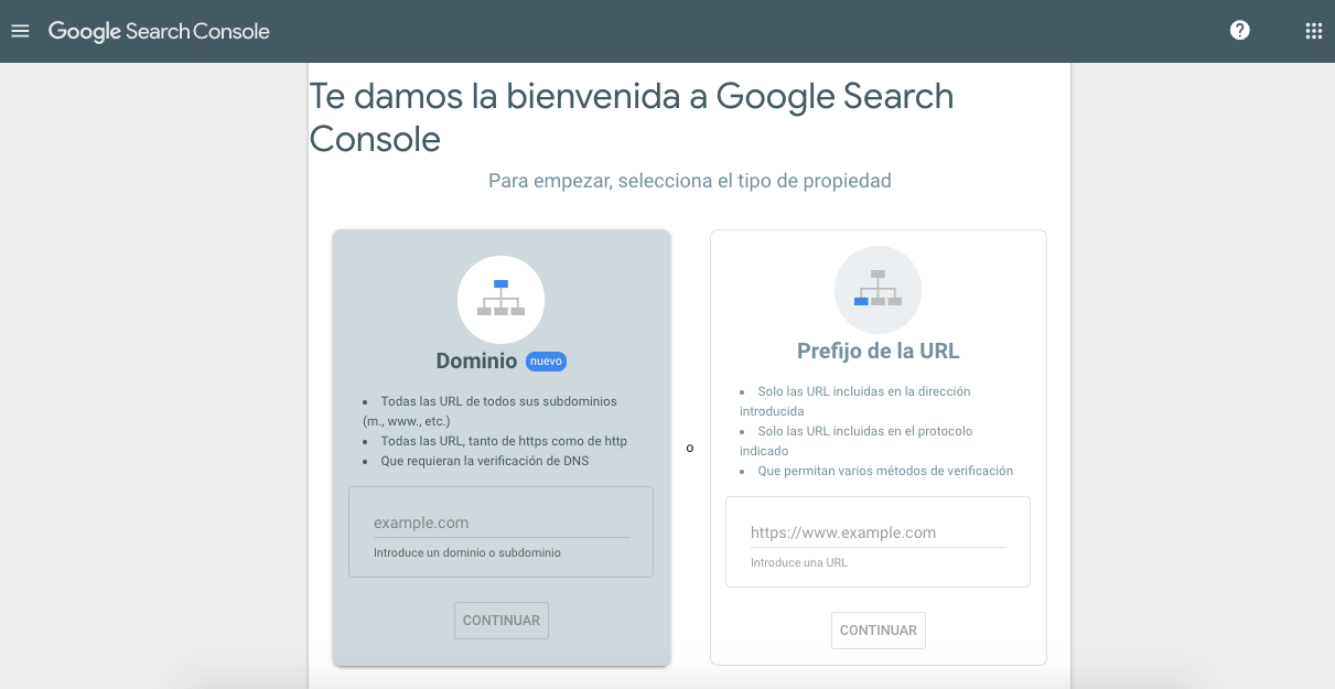 Herramientas para realizar análisis web: Search Console