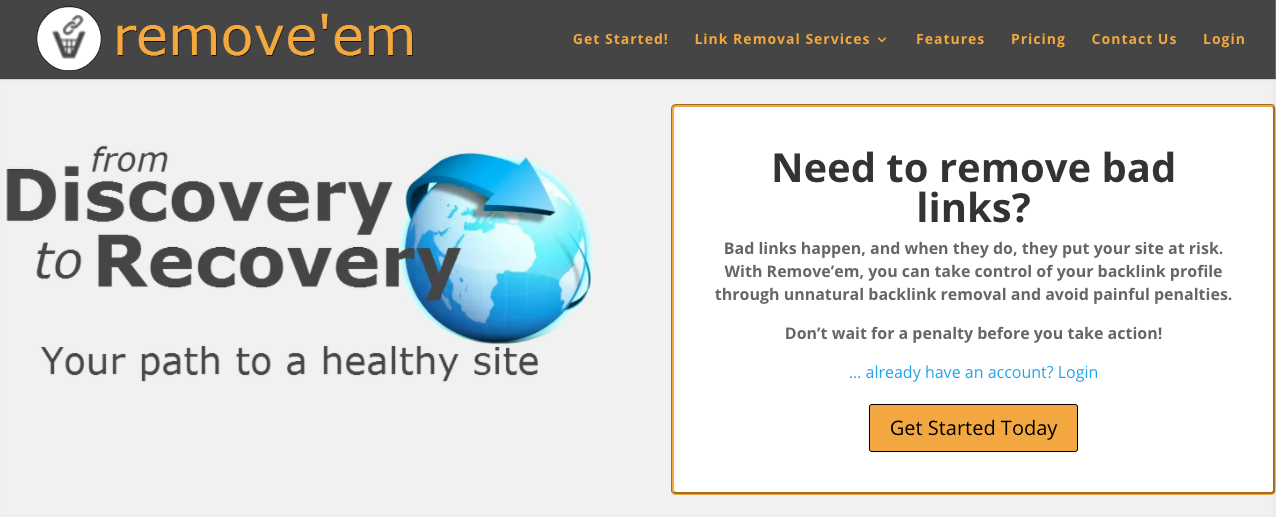 Herramientas para realizar análisis web como Google: Remove'em