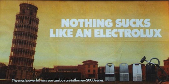 La campagne publcitaire d'une marque d'électro-ménager.