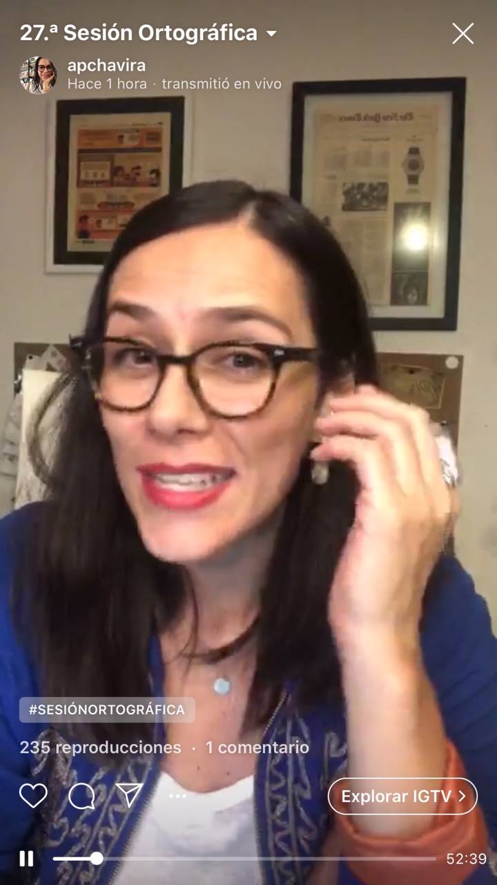 Ideas para tus historias de Instagram: realiza sesiones en vivo para atender dudas (Paulina Chavira)