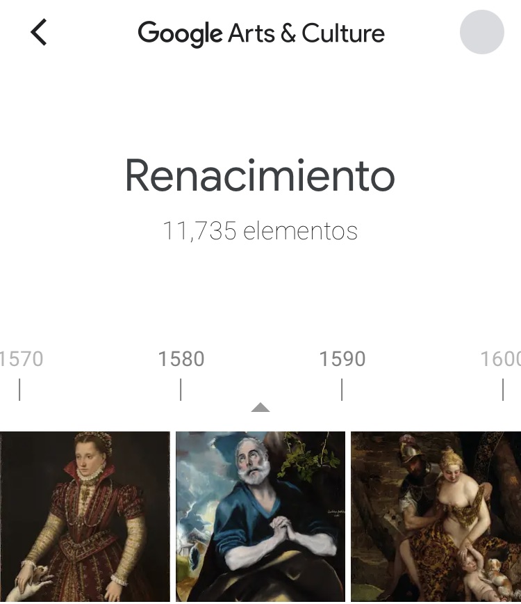 Ejemplo de Data Storytelling en aplicaciones móviles: Google Arts & Culture
