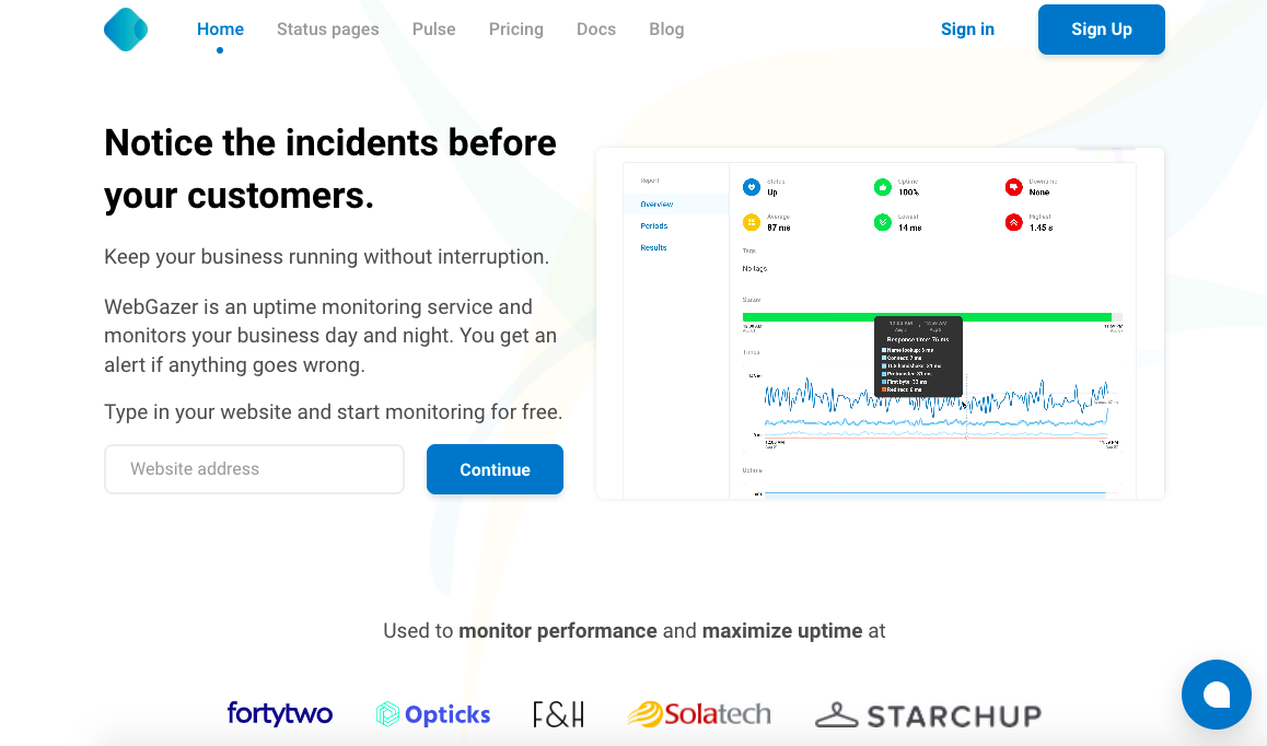 Capture d’écran du logiciel de monitoring WebGazer