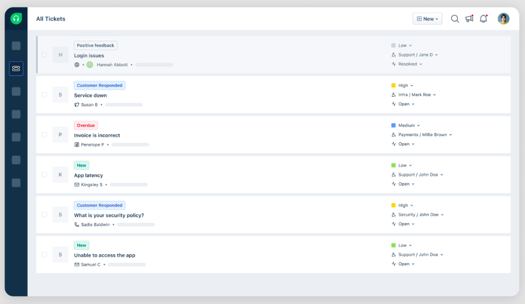 interface logiciel service client e commerce freshdesk