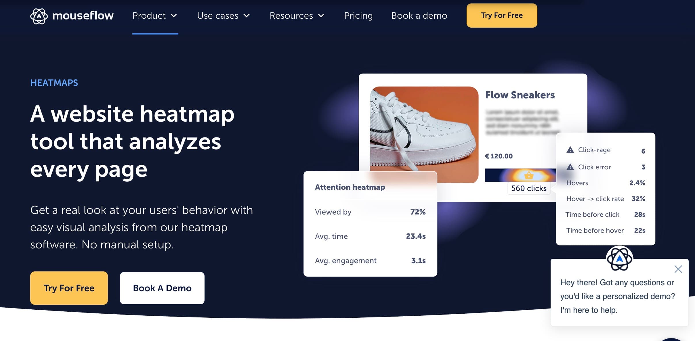 Herramienta de mapas de calor de Mouseflow