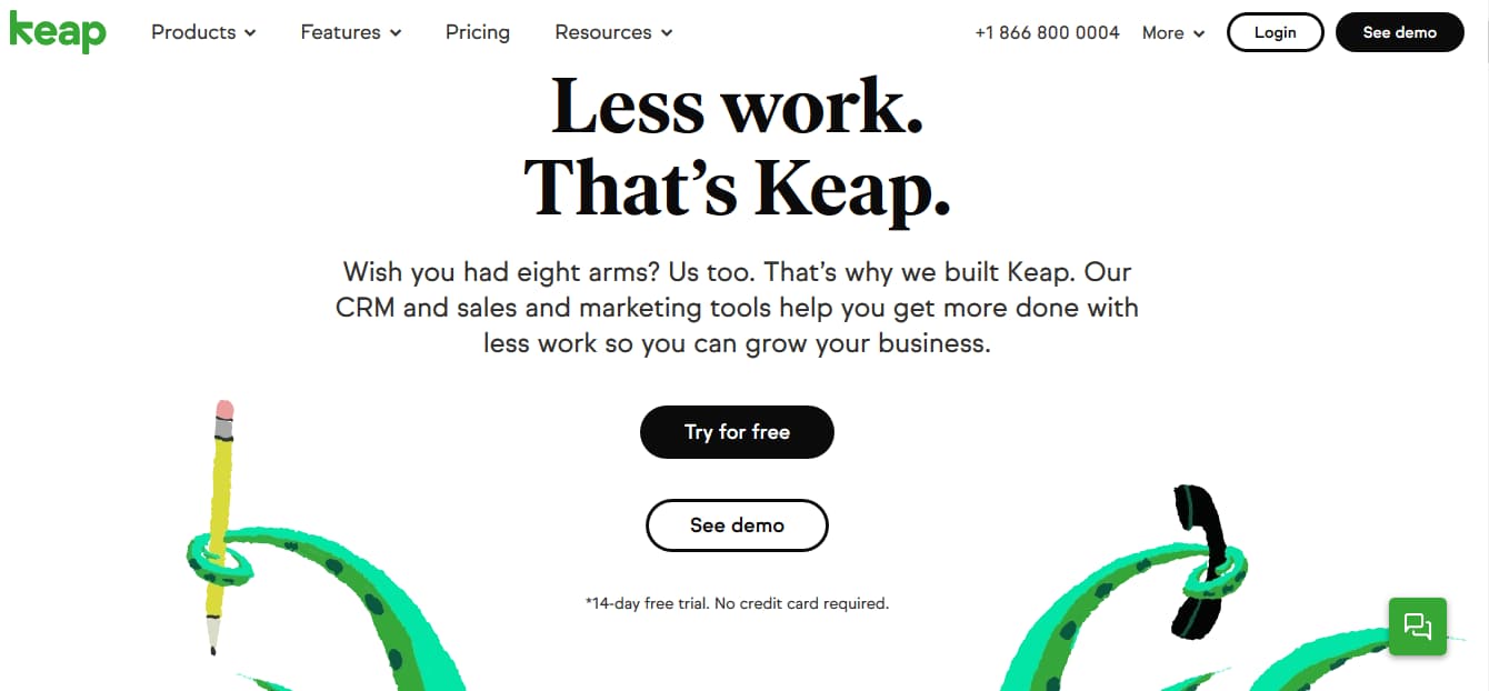 Software de marketing automation: keap