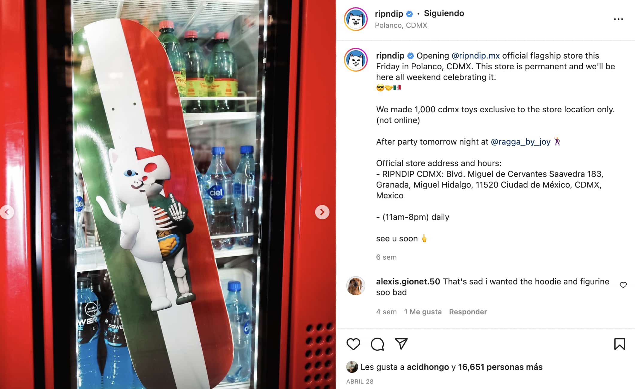 Ejemplo de marketing experiencial: Ripndip en CDMX