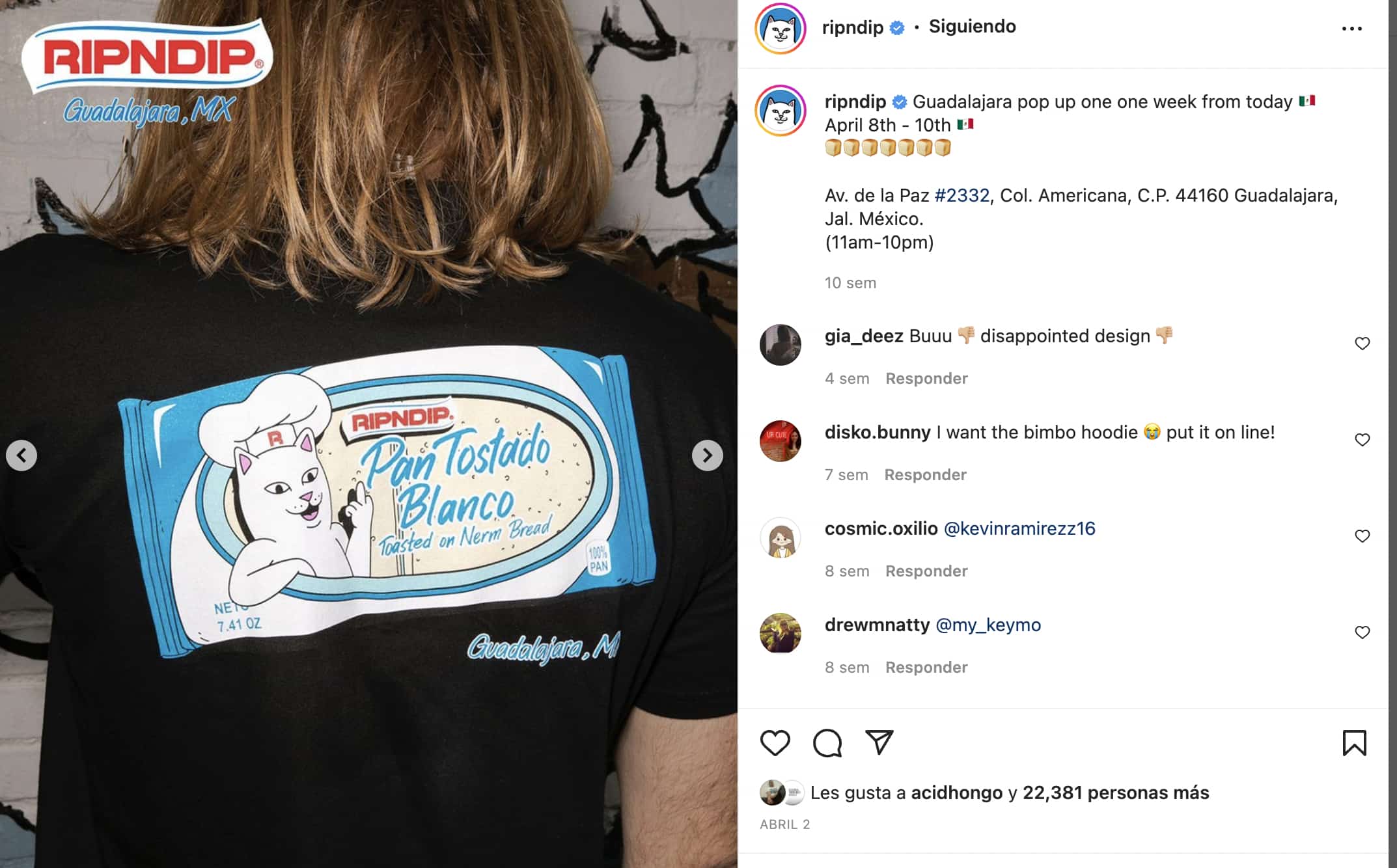 Ejemplo de marketing experiencial: Ripndip en Guadalajara