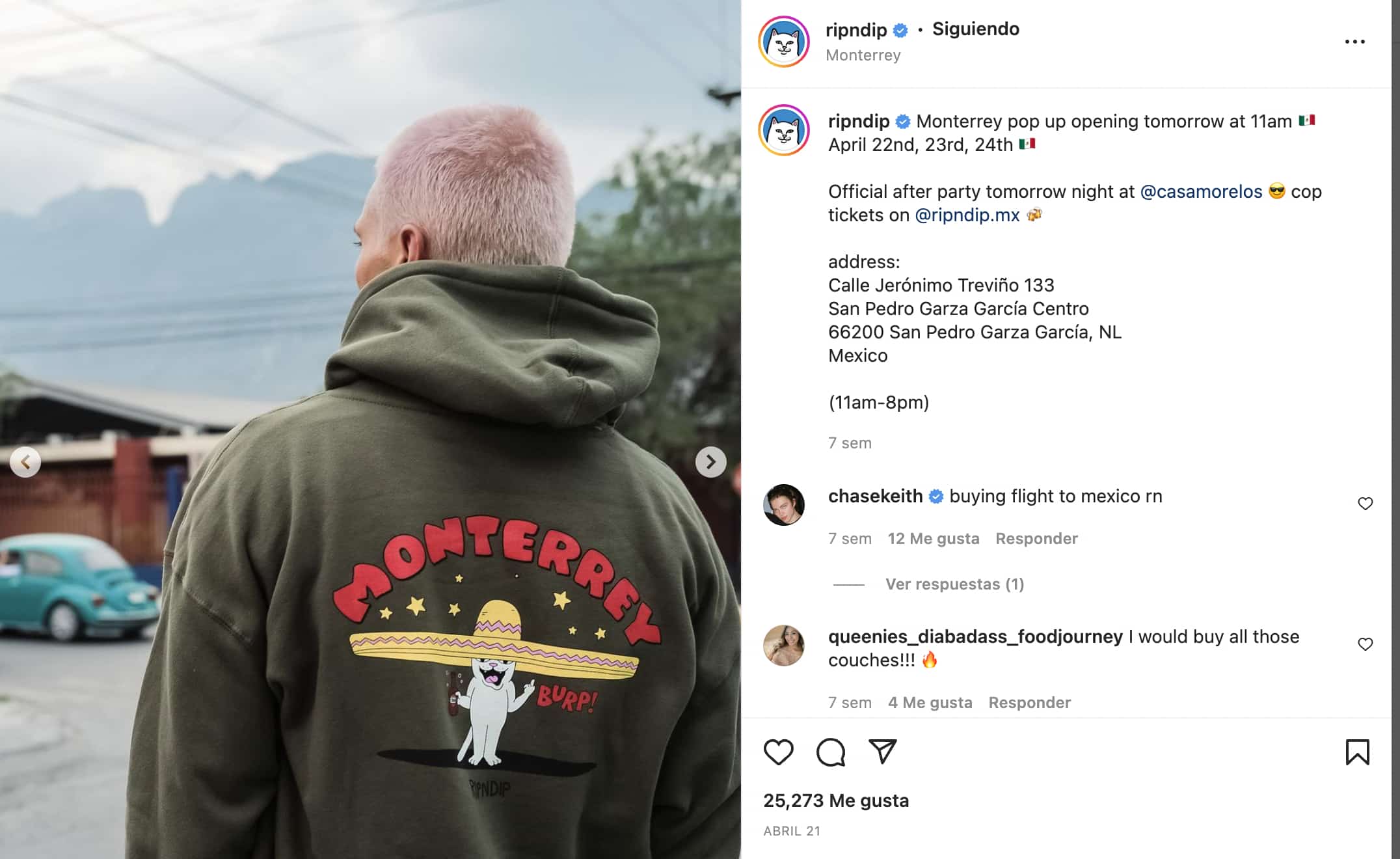 Ejemplo de marketing experiencial: Ripndip en Monterrey