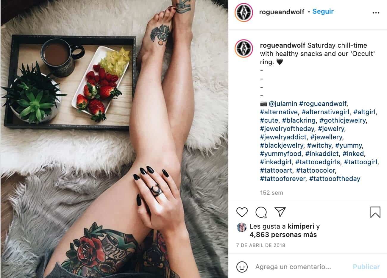 Marketing de influencia ejemplos: Rogue Wolf