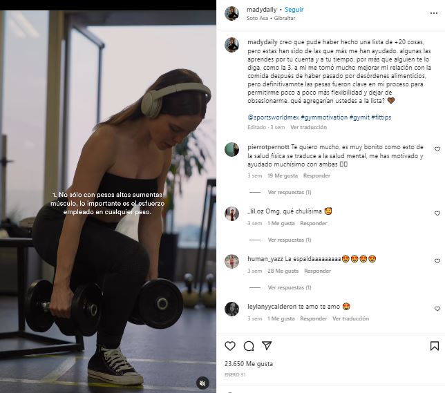 Ejemplo de marketing en Instagram de Madidaily