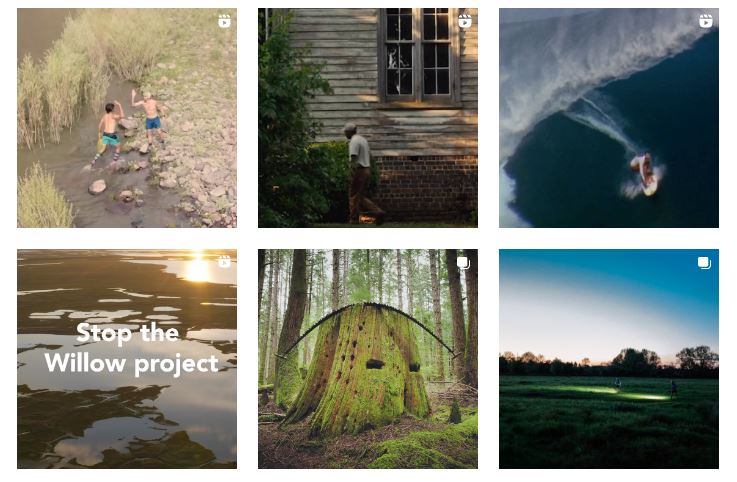 Ejemplo de marketing en Instagram de Patagonia