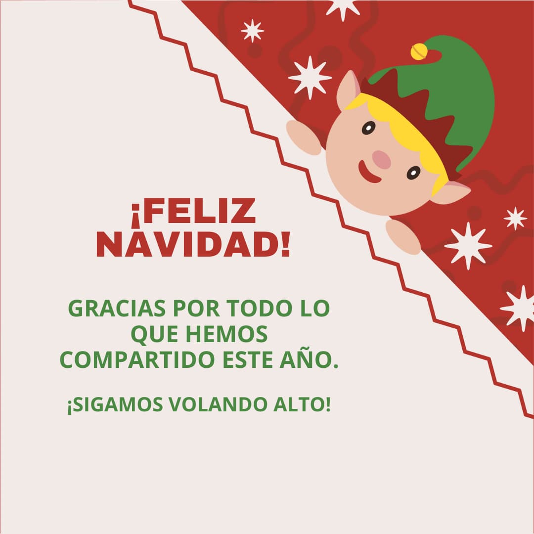 Mensaje navideño de empresa: volar alto
