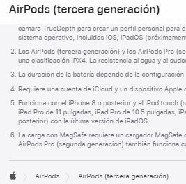 Migas de pan de Apple