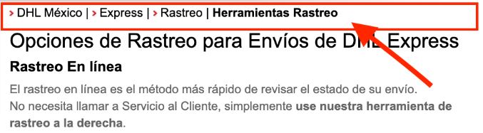 Migas de pan claras de DHL