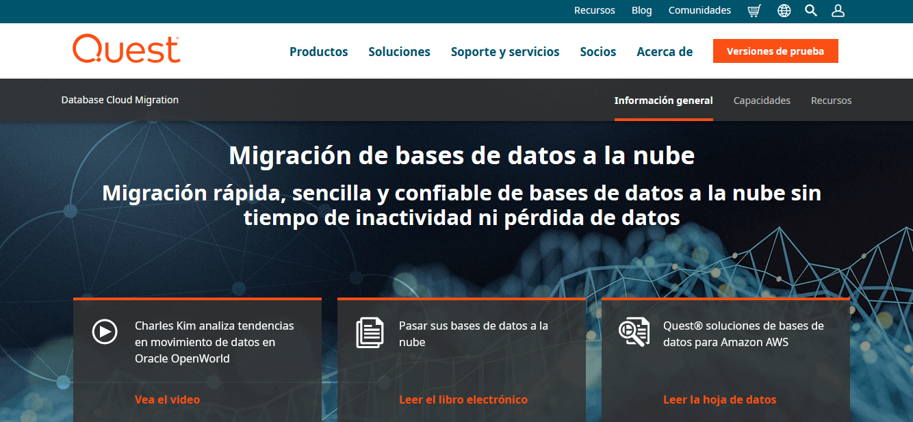 Herramientas de migración de datos: Quest