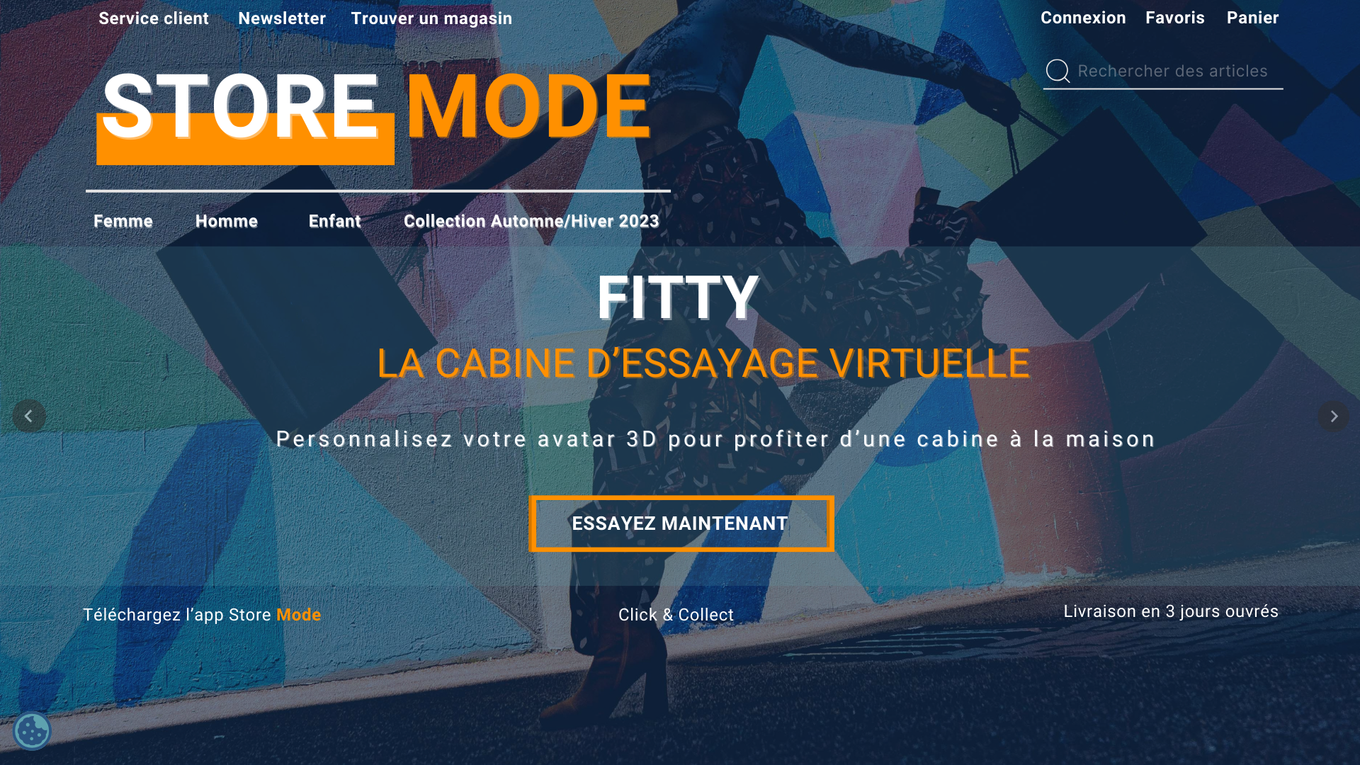Un modèle de site web pour les entreprises du prêt-à-porter