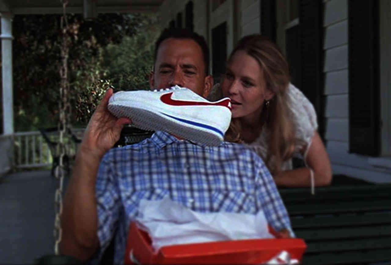 Placement de produit Nike dans le film Forrest Gump