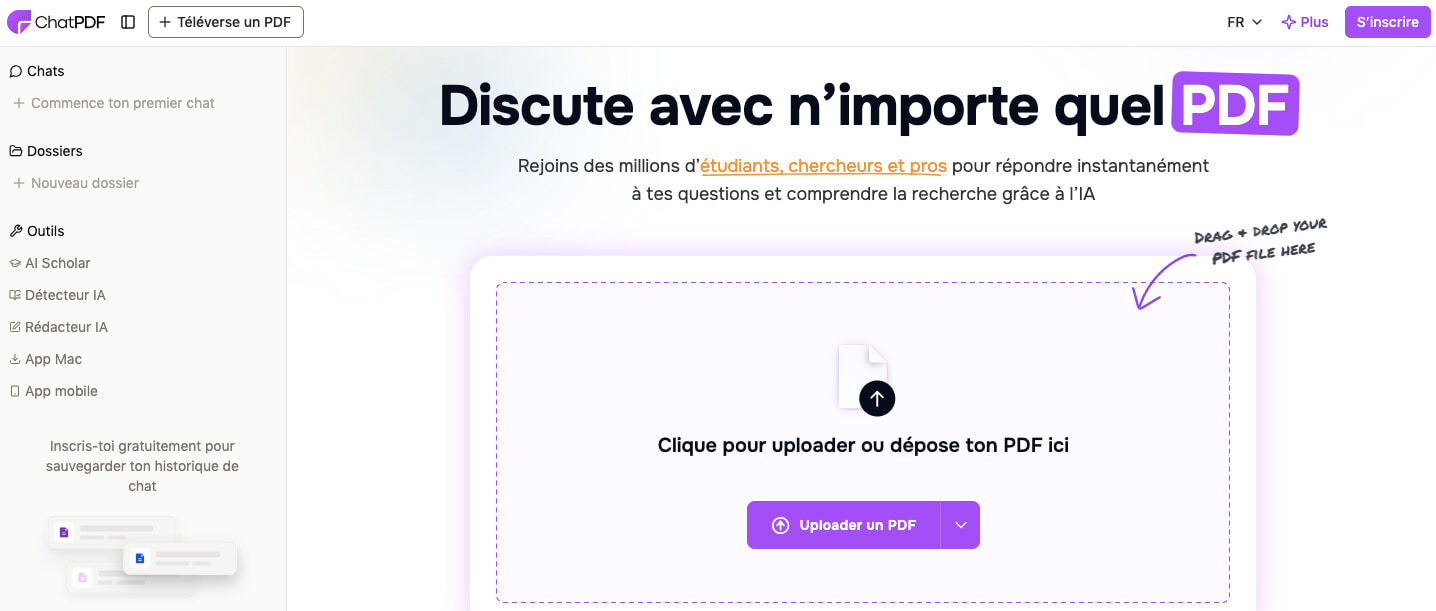 chatpdf analyse documents