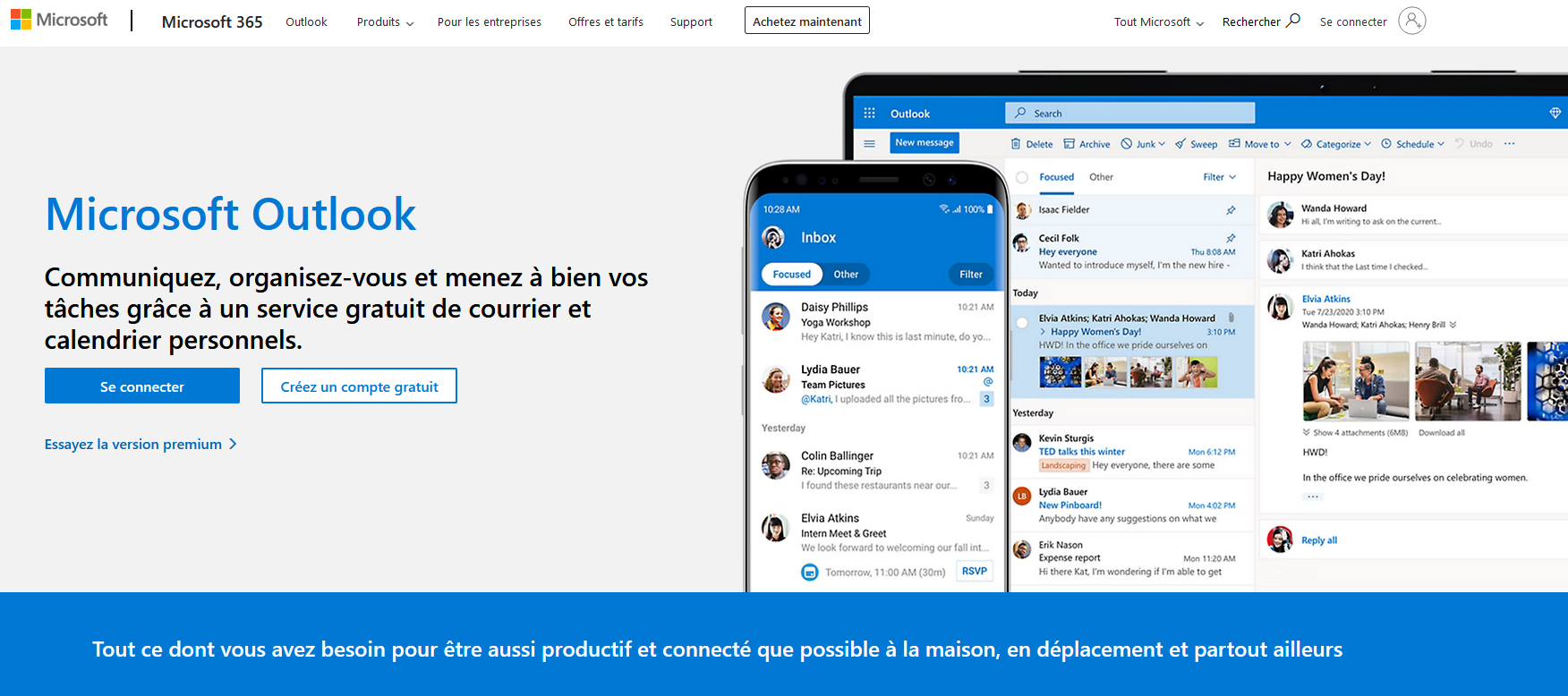 L'outil Microsoft Outlook pour la réservation de salles de réunion.