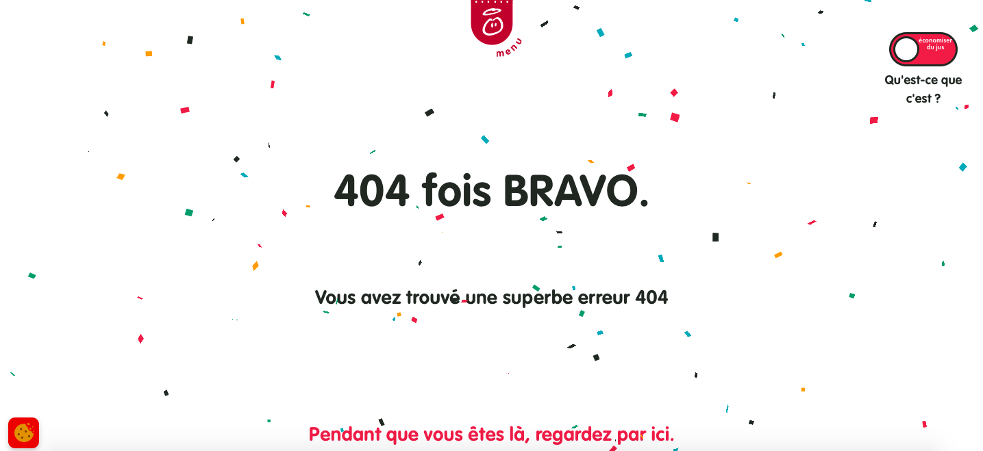page 404 avec animation